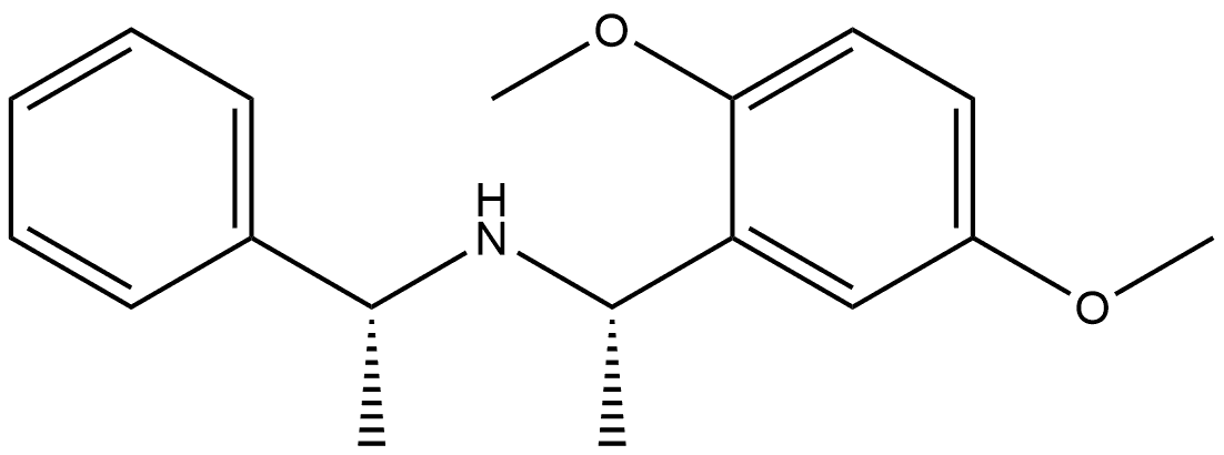 Benzenemethanamine, 2,5-dimethoxy-α-methyl-N-(1-phenylethyl)-, [S-(R*,S*)]- (9CI) 结构式