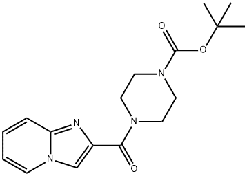 tert-Butyl 4-(imidazo[1,2-a]pyridine-2-carbonyl)piperazine-1-carboxylate 结构式