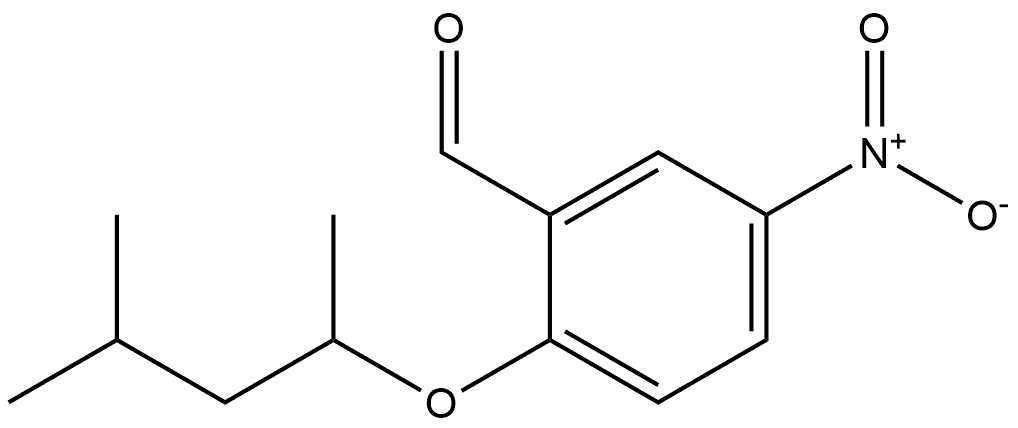 2-((4-methylpentan-2-yl)oxy)-5-nitrobenzaldehyde 结构式