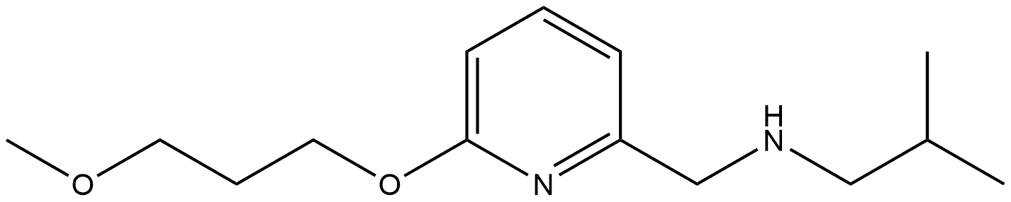 6-(3-Methoxypropoxy)-N-(2-methylpropyl)-2-pyridinemethanamine 结构式