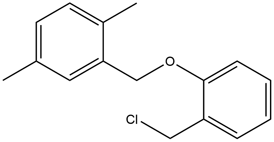 2-[[2-(Chloromethyl)phenoxy]methyl]-1,4-dimethylbenzene 结构式