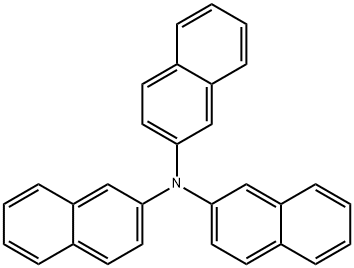 三(萘-2-基)胺 结构式
