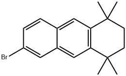 6-溴-1,1,4,4-四甲基-1,2,3,4-四氢化蒽 结构式