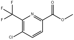 5-氯-6-(三氟甲基)吡啶甲酸甲酯 结构式