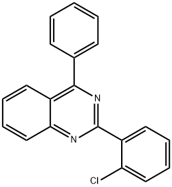 2-(2-氯苯基)-4-苯基喹唑啉 结构式