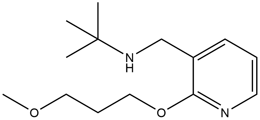 N-(1,1-Dimethylethyl)-2-(3-methoxypropoxy)-3-pyridinemethanamine 结构式