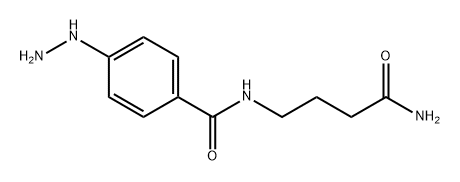 N-(4-氨基-4-氧丁基)-4-肼基苯甲酰胺 结构式
