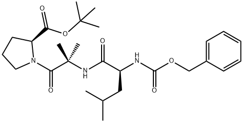L-Proline, 1-[2-methyl-N-[N-[(phenylmethoxy)carbonyl]-L-leucyl]alanyl]-, 1,1-dimethylethyl ester (9CI) 结构式