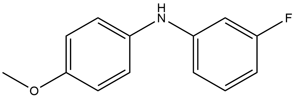 3-Fluoro-N-(4-methoxyphenyl)benzenamine 结构式