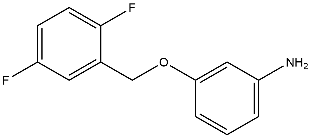 3-[(2,5-Difluorophenyl)methoxy]benzenamine 结构式