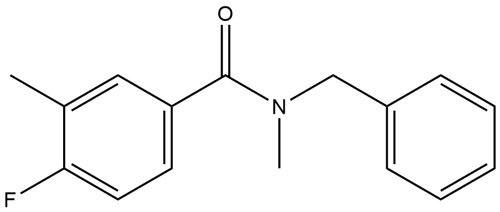 4-Fluoro-N,3-dimethyl-N-(phenylmethyl)benzamide 结构式