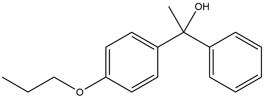 α-Methyl-α-phenyl-4-propoxybenzenemethanol 结构式