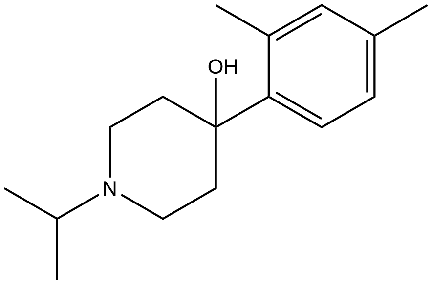 4-(2,4-Dimethylphenyl)-1-(1-methylethyl)-4-piperidinol 结构式