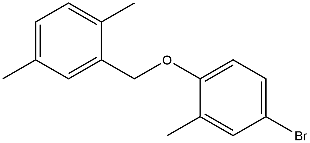 Benzene, 4-bromo-1-[(2,5-dimethylphenyl)methoxy]-2-methyl- 结构式
