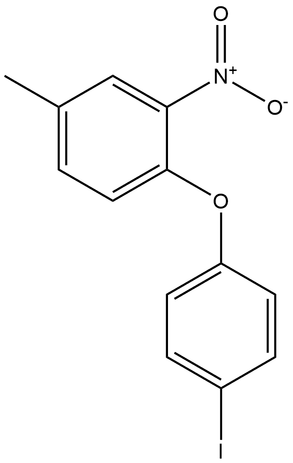 1-(4-iodophenoxy)-4-methyl-2-nitrobenzene 结构式