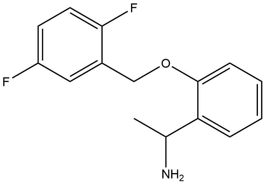 2-[(2,5-Difluorophenyl)methoxy]-α-methylbenzenemethanamine 结构式