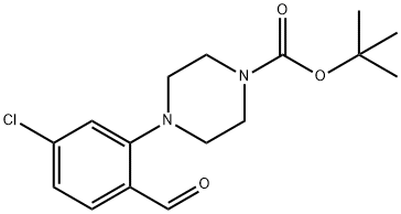 tert-Butyl 4-(5-chloro-2-formylphenyl)piperazine-1-carboxylate 结构式