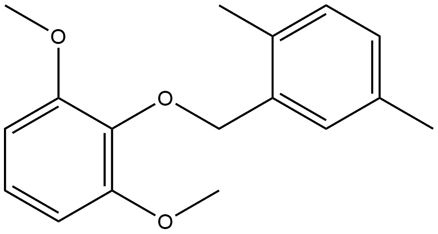 2-[(2,5-Dimethylphenyl)methoxy]-1,3-dimethoxybenzene 结构式
