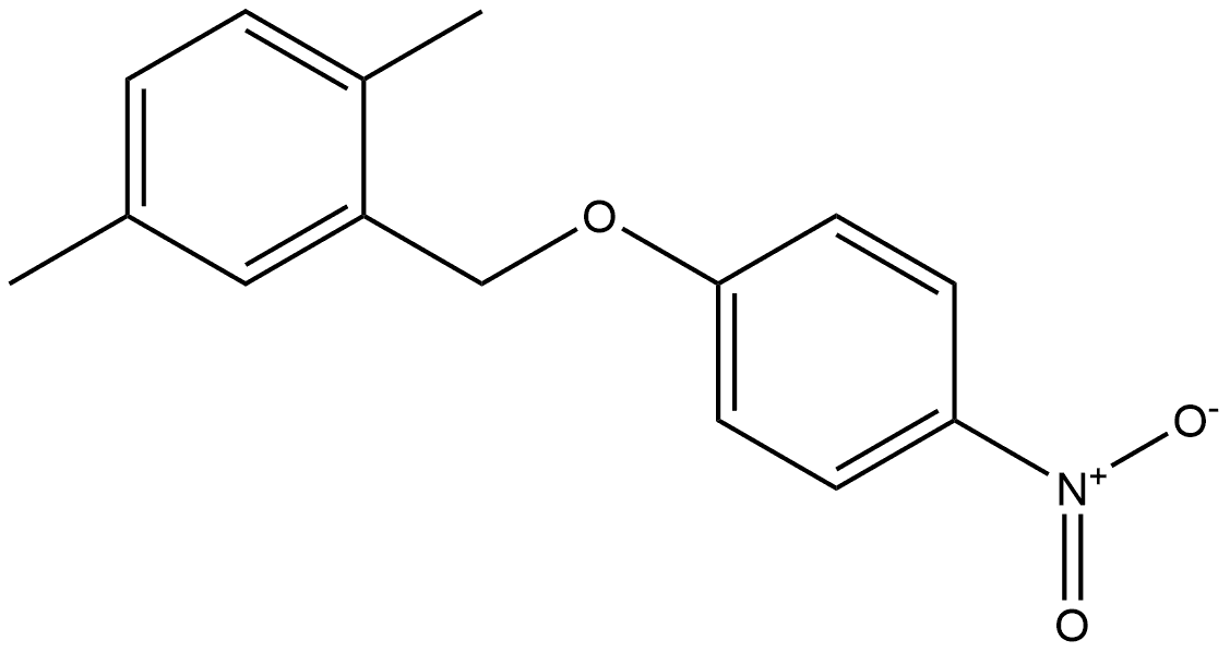 1,4-dimethyl-2-((4-nitrophenoxy)methyl)benzene 结构式