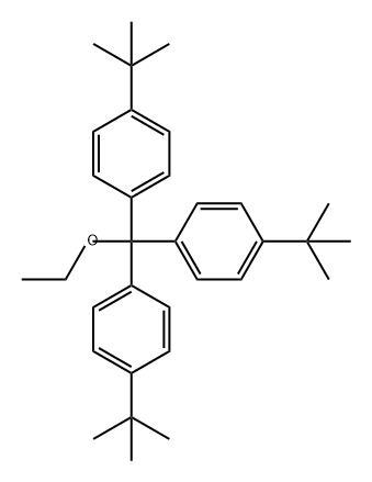 Benzene, 1,1',1''-(ethoxymethylidyne)tris[4-(1,1-dimethylethyl)- 结构式