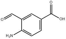 4-氨基-3-甲酰基苯甲酸 结构式