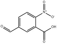 5-甲酰基-2-硝基苯甲酸 结构式