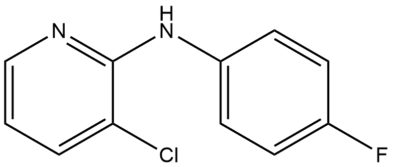 3-chloro-N-(4-fluorophenyl)pyridin-2-amine 结构式