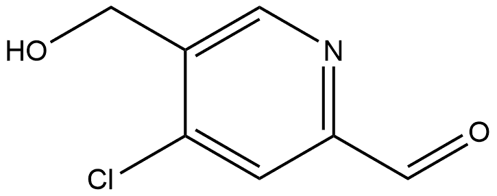 4-氯-5-(羟甲基)吡啶甲醛 结构式