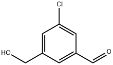 3-氯-5-(羟甲基)苯甲醛 结构式