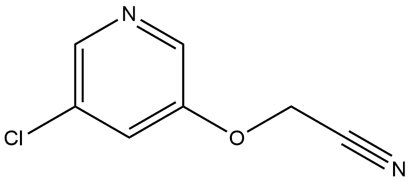 2-[(5-Chloro-3-pyridinyl)oxy]acetonitrile 结构式