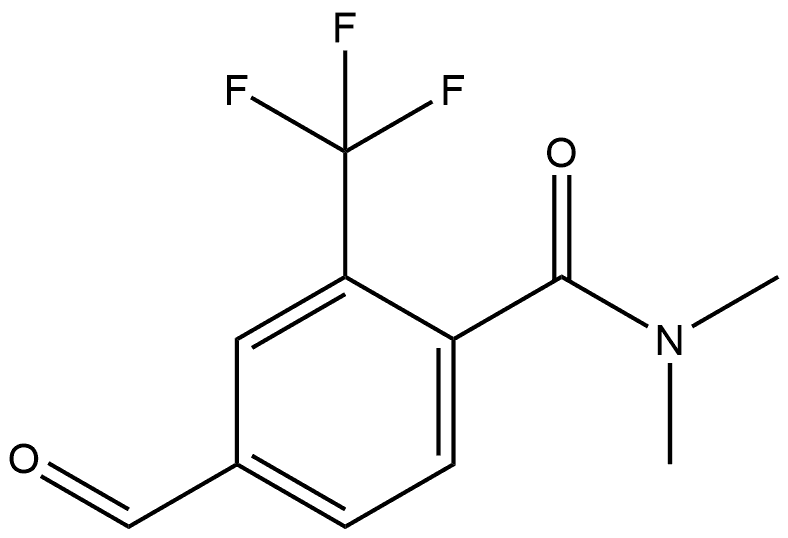 4-Formyl-N,N-dimethyl-2-(trifluoromethyl)benzamide 结构式