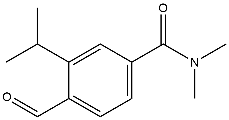 4-Formyl-N,N-dimethyl-3-(1-methylethyl)benzamide 结构式