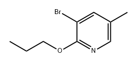 3-溴-5-甲基-2-丙氧基吡啶 结构式