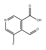 5-氟-4-甲酰烟酸 结构式