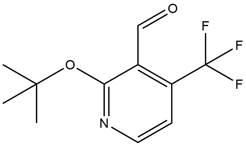 2-(1,1-Dimethylethoxy)-4-(trifluoromethyl)-3-pyridinecarboxaldehyde 结构式