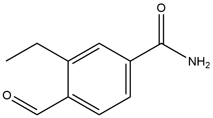 3-Ethyl-4-formylbenzamide 结构式