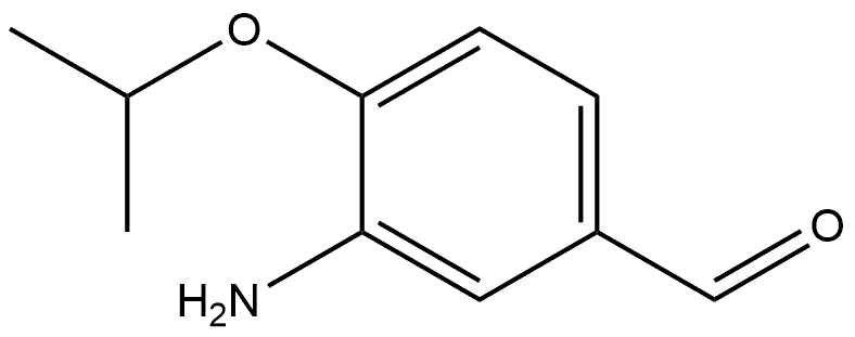 3-氨基-4-异丙氧基苯甲醛 结构式