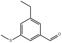 3-Ethyl-5-(methylthio)benzaldehyde 结构式