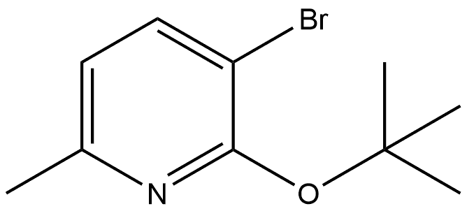 3-Bromo-2-(1,1-dimethylethoxy)-6-methylpyridine 结构式