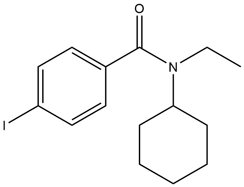 N-Cyclohexyl-N-ethyl-4-iodobenzamide 结构式