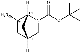 tert-butyl (1R,4R,6S)-rel-6-amino-2-azabicyclo[2.2.1]heptane-2-carboxylate 结构式