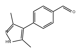 Benzaldehyde, 4-(3,5-dimethyl-1H-pyrazol-4-yl)- 结构式