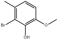 2-溴-6-甲氧基-3-甲基苯酚 结构式