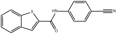 N-(4-cyanophenyl)benzo[b]thiophene-2-carboxamide 结构式