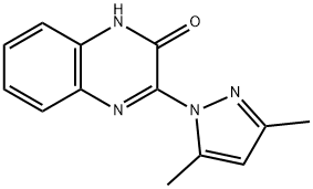 3-(3,5'-二甲基吡唑-1-基)-2(1H)-喹噁唔酮 结构式