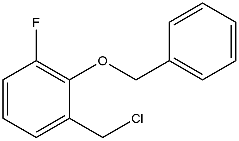 1-(Chloromethyl)-3-fluoro-2-(phenylmethoxy)benzene 结构式