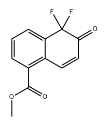 1-Naphthalenecarboxylic acid, 5,5-difluoro-5,6-dihydro-6-oxo-, methyl ester 结构式