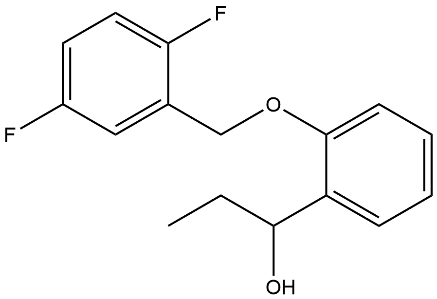 2-[(2,5-Difluorophenyl)methoxy]-α-ethylbenzenemethanol 结构式