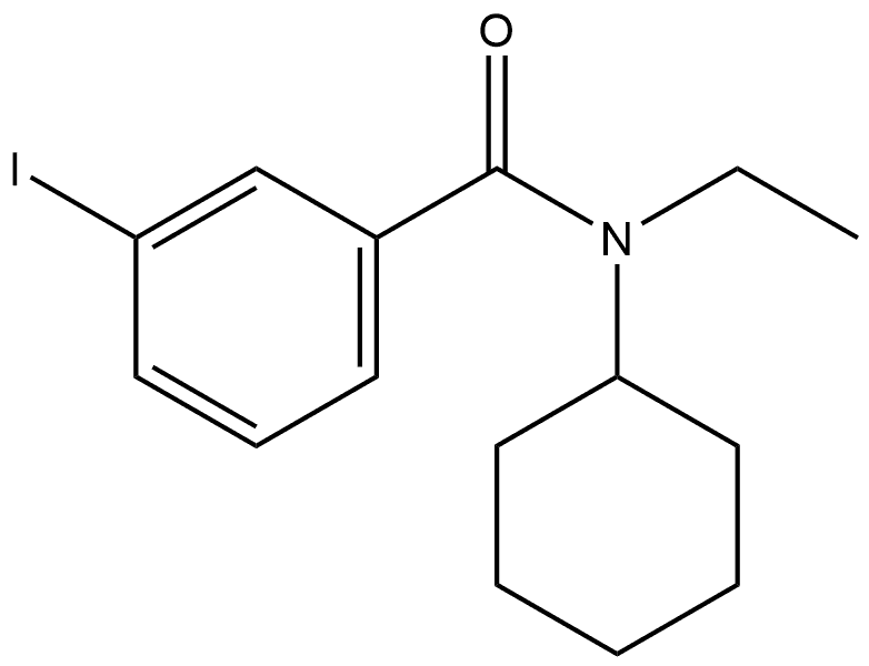 N-Cyclohexyl-N-ethyl-3-iodobenzamide 结构式