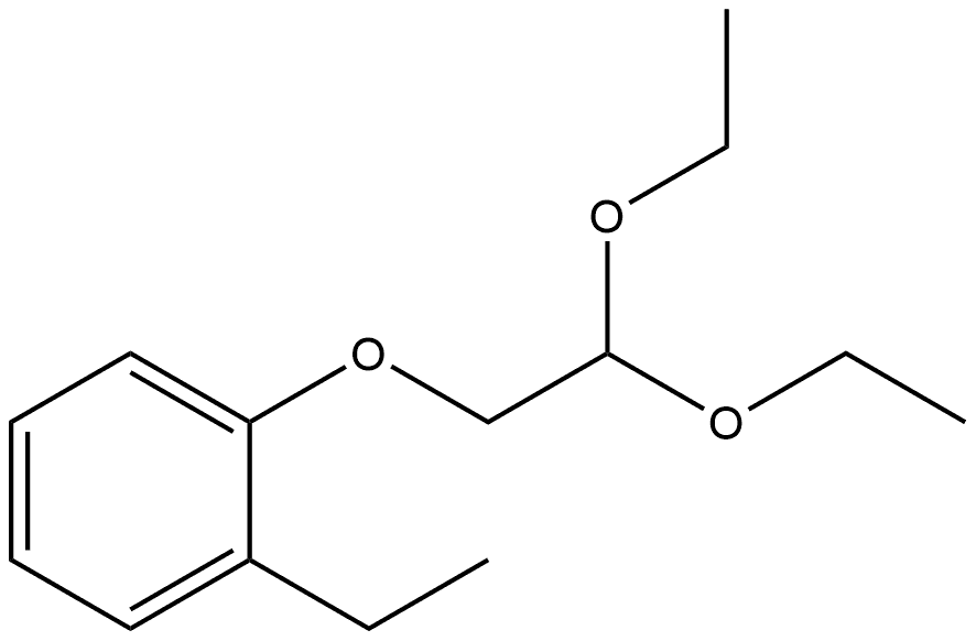 Benzene, 1-(2,2-diethoxyethoxy)-2-ethyl- 结构式